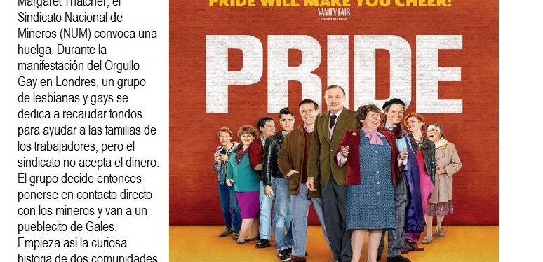 «PRIDE» nueva proyección del videoforum de SOMOS&nbsp;Jóvenes