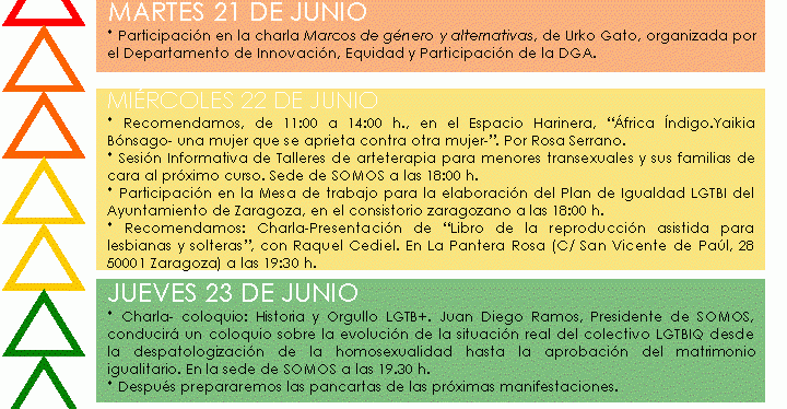 Consulta nuestra agenda del Z-Orgullo’16 para este miércoles&nbsp;22