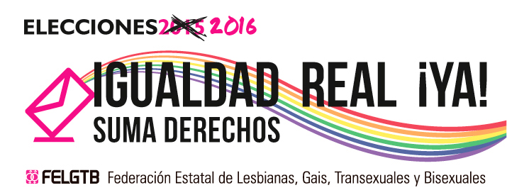 26J: SOMOS pide a la ciudadanía que vote a los partidos que apuesten por la igualdad real de la población&nbsp;LGTB+