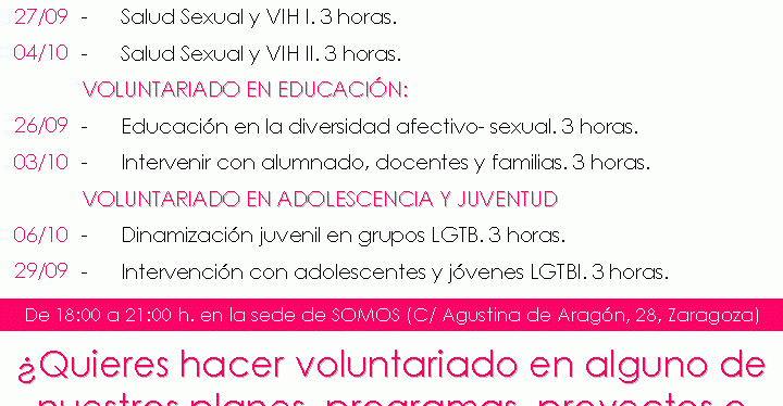 ¿Quieres participar con SOMOS? ¡Haz voluntariado en nuestros&nbsp;programas!