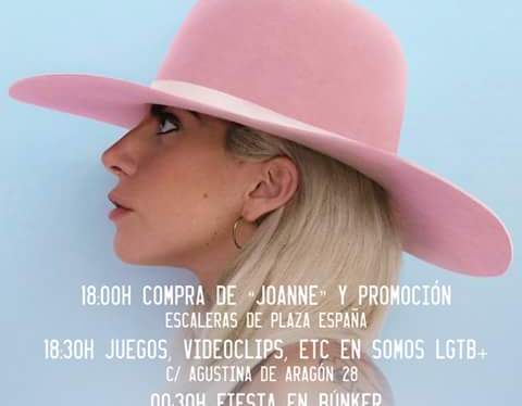 LADY GAGA / JOANNE, nueva propuesta de actividades del Grupo de Jóvenes de&nbsp;SOMOS