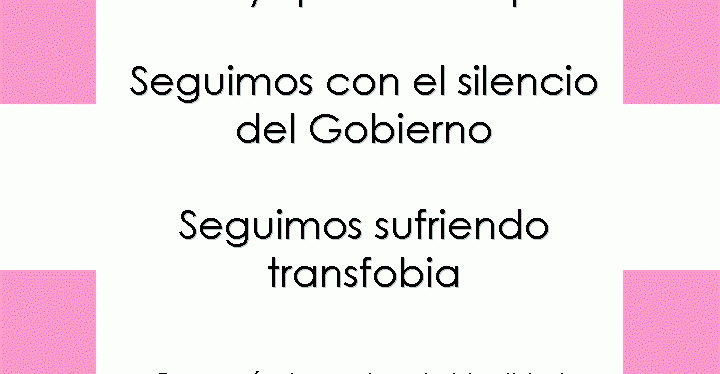 LEY DE IDENTIDAD Y EXPRESIÓN DE GÉNERO EN ARAGÓN, ¡YA! #LeyAragonesaTransYa