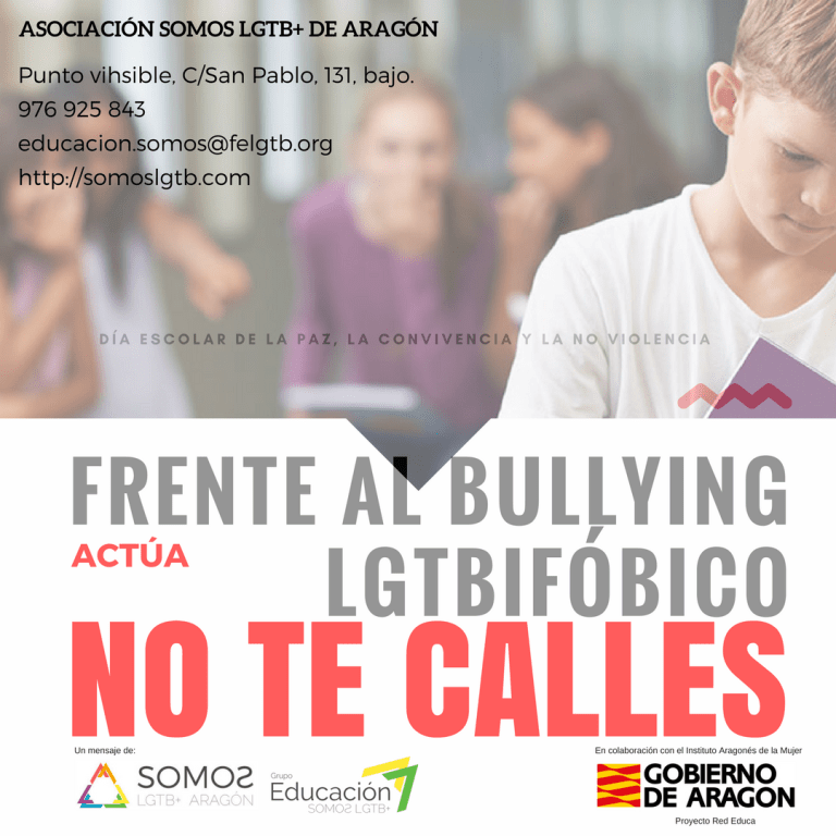 20180130 FRENTE AL BULLYING LGTBIFÓBICO NO TE CALLES 01