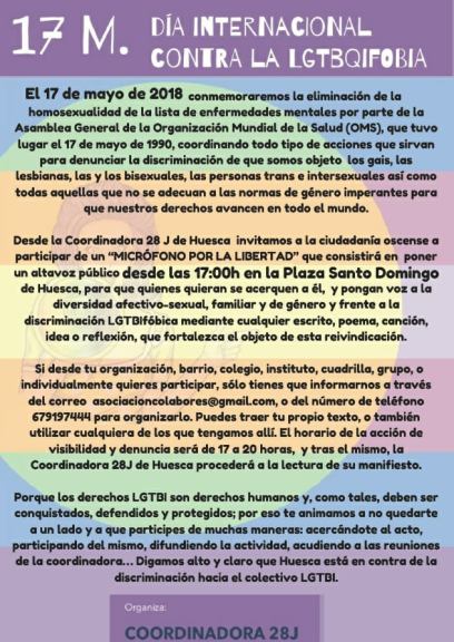 20180517 DÍA CONTRA LA LGTBIFOBIA - HUESCA 02